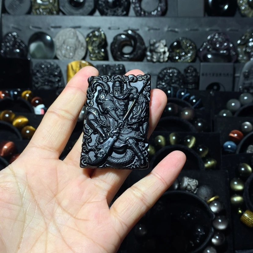 【闪购商品】黑曜岩颈饰未镶嵌仁****艳