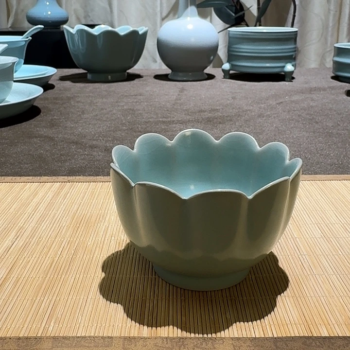 杯子全手工，莲花碗