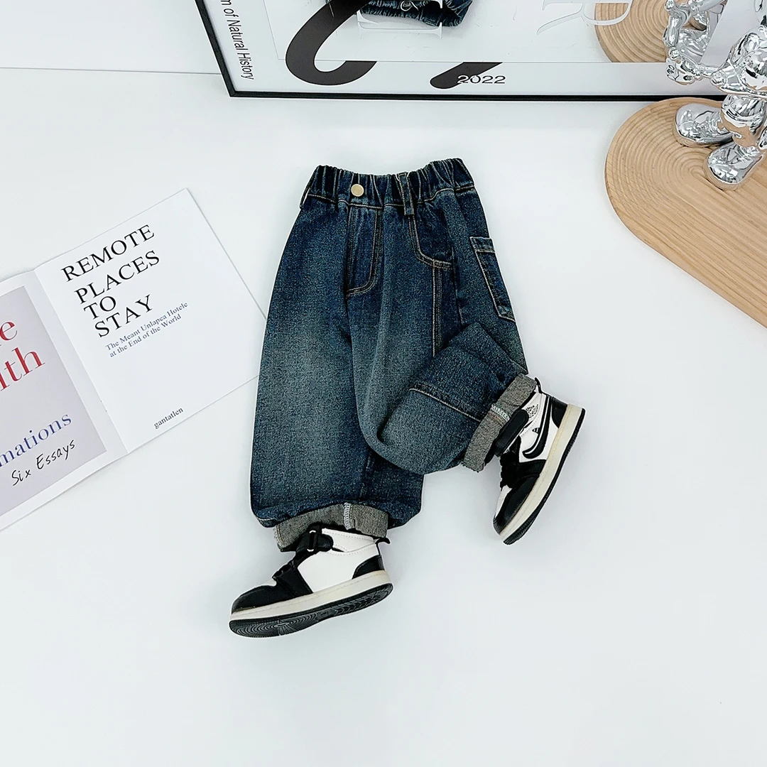 男童裤子秋季儿童牛仔裤2025新款韩版洋气潮 FB25240悠悠童话童装