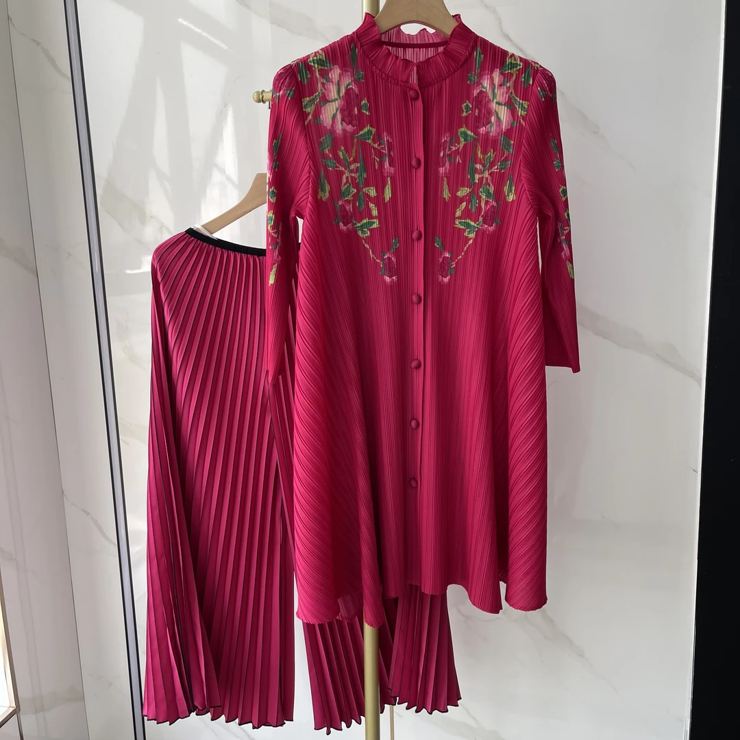 【样】时尚玫红色连衣裙