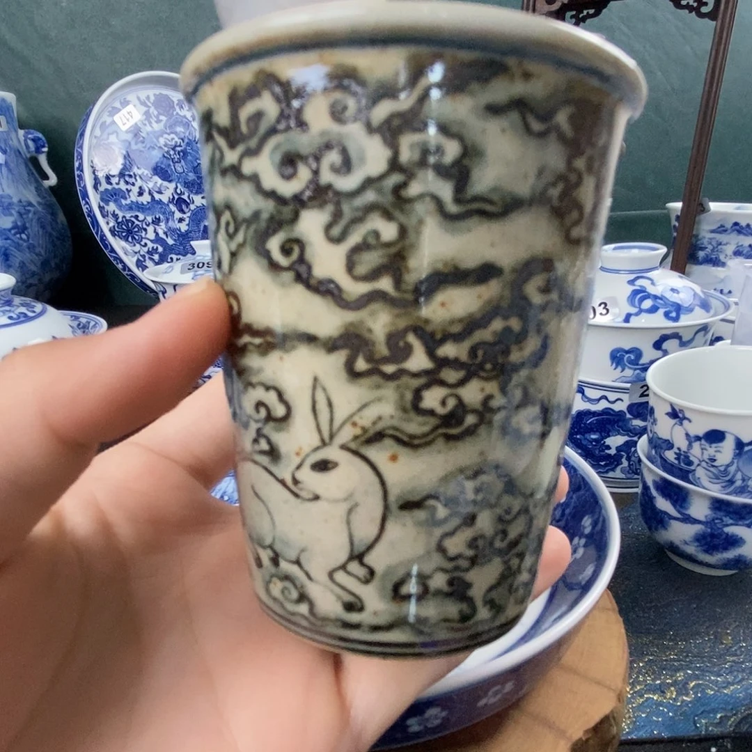 瓷片景德镇手绘青花茶器049