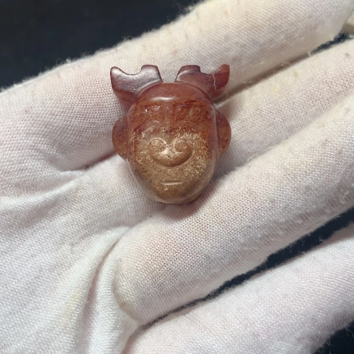 和田玉（糖玉）挂件未镶嵌心**成