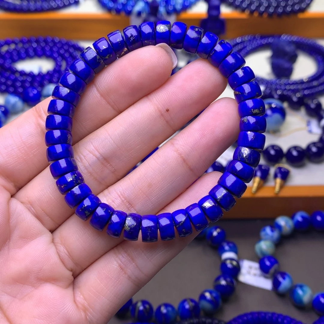 青金石未镶嵌手串8mm