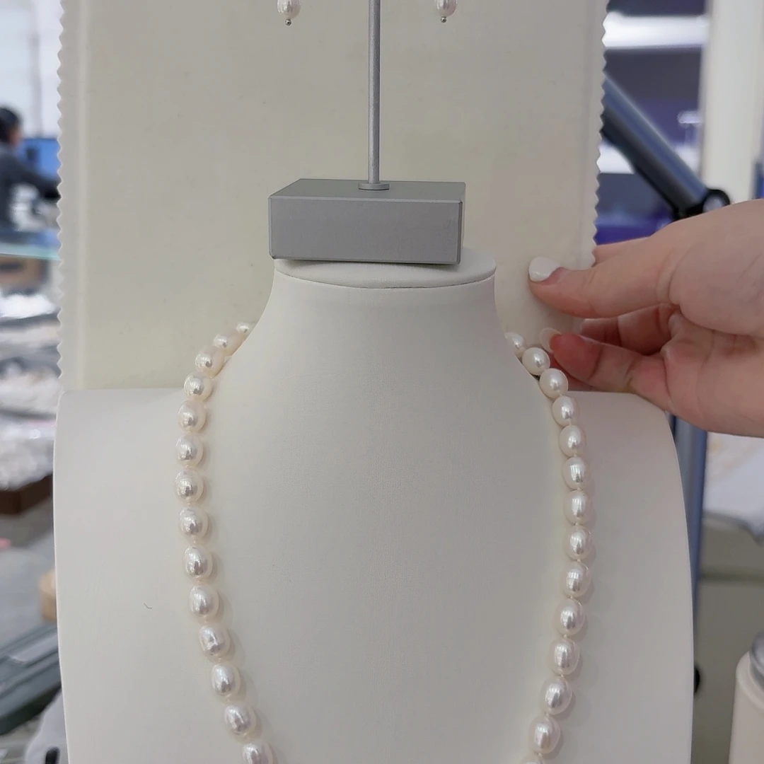 银S925镶嵌颈饰淡水珍珠