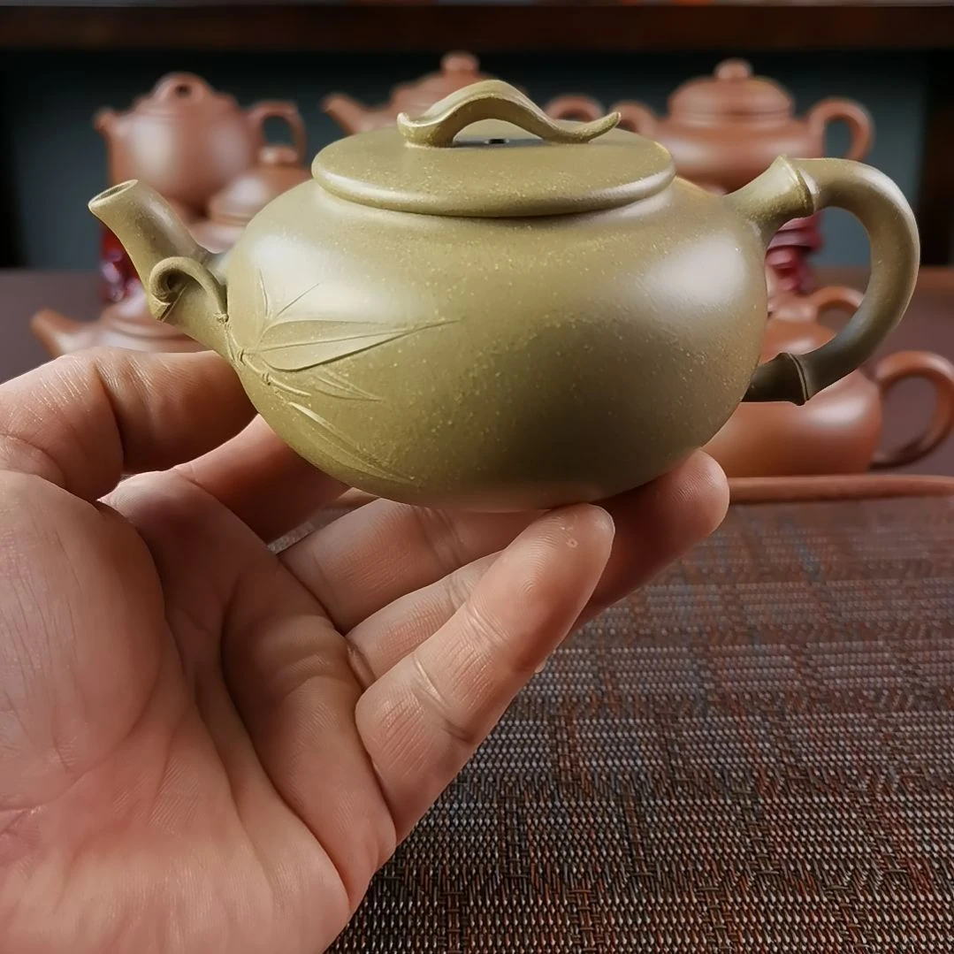 紫砂茶壶青段竹段200CC