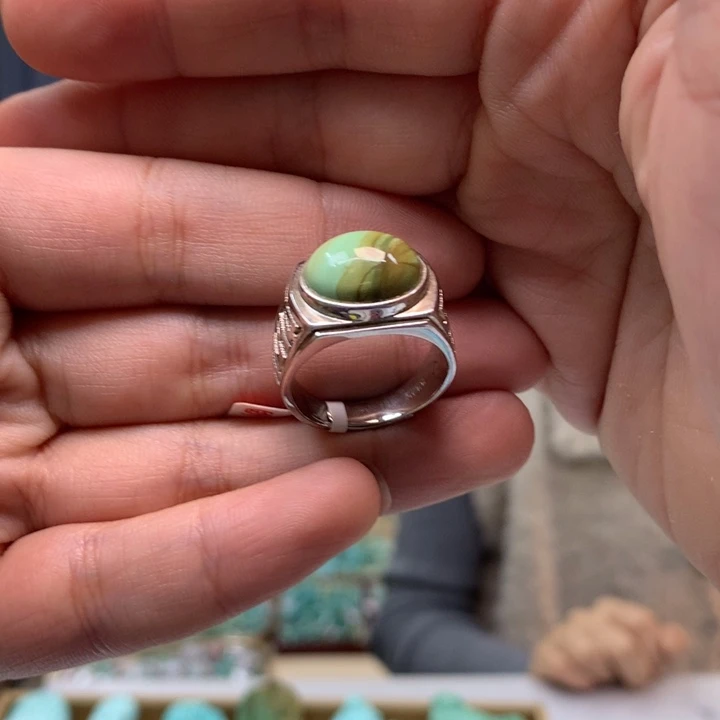 绿松石银S925镶嵌配饰