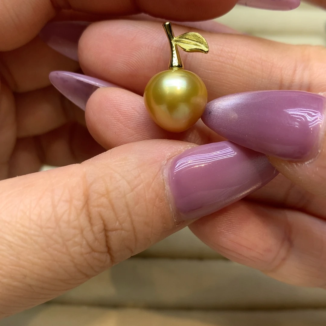 颈饰银S925镶嵌海水珍珠