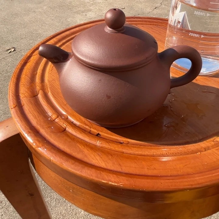 紫砂茶壶潘壶260cc紫泥