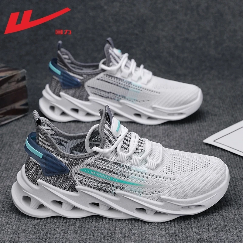 回力运动鞋男爆款2025新款冬季透气网面鞋子男士跑步鞋男时尚百搭