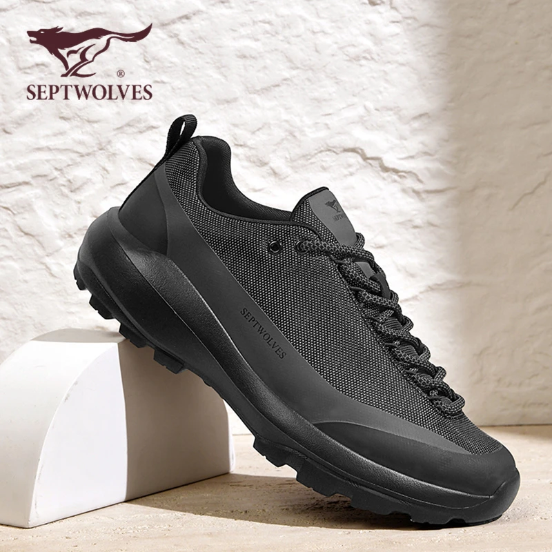 七匹狼户外登山运动防水徒步鞋秋季新款防滑耐磨休闲旅游男鞋9866