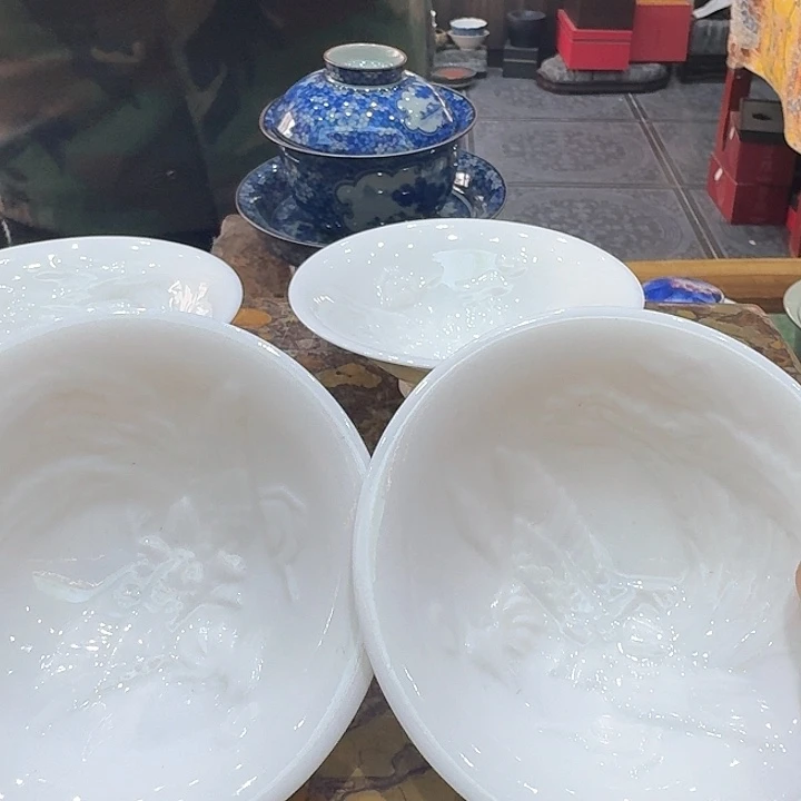 凤杯四个一组。。品茗