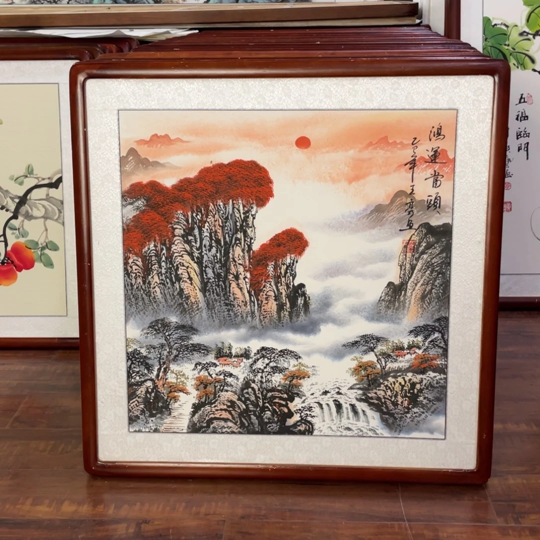 国画带框尺寸63*63厘米