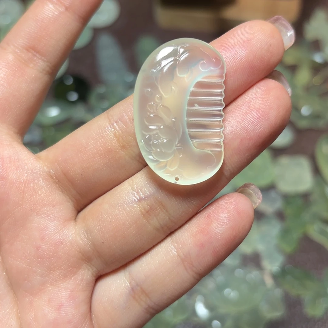 蛇纹石玉合金颈饰