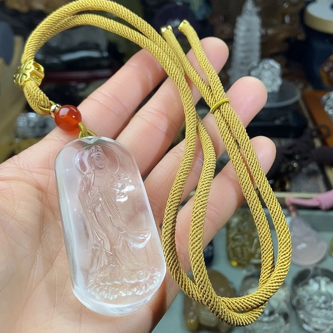 水晶套链未镶嵌飙*水晶吊坠
