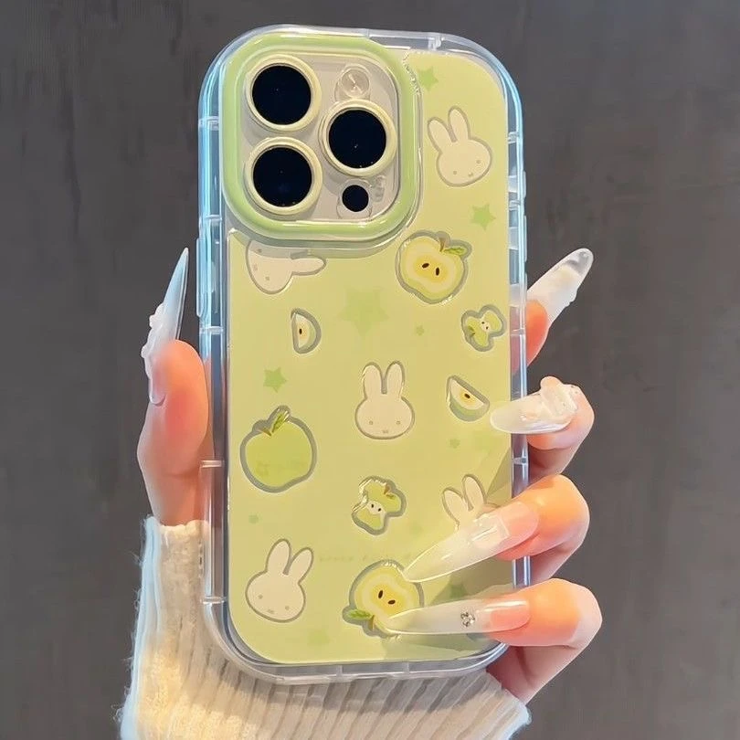 青苹果米菲适用苹果iphone小米15/14/13promax防摔vivo华为oppo