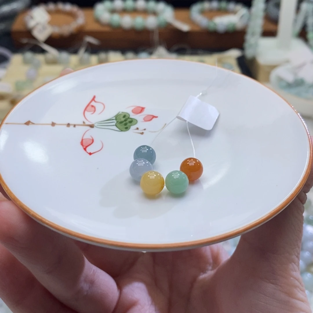 牛****未镶嵌手链翡翠翡翠d674卡7