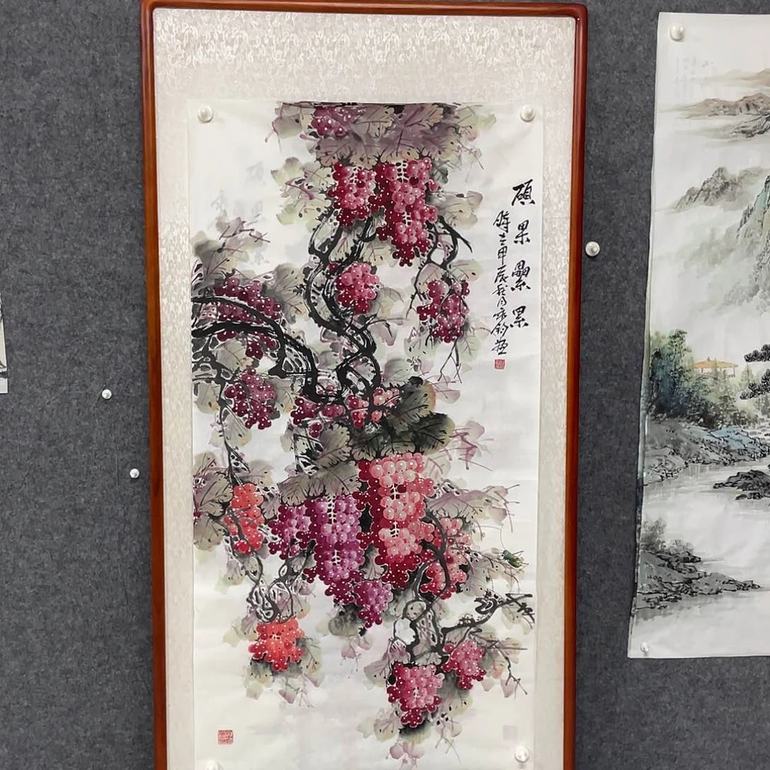 国画四尺138.69画芯 捡漏 不带框