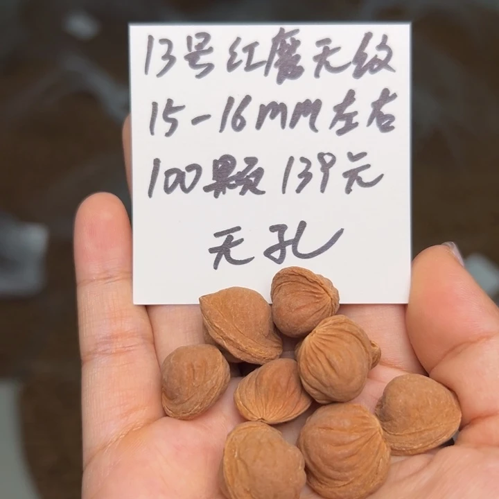 木质类雕刻料15-16 100颗