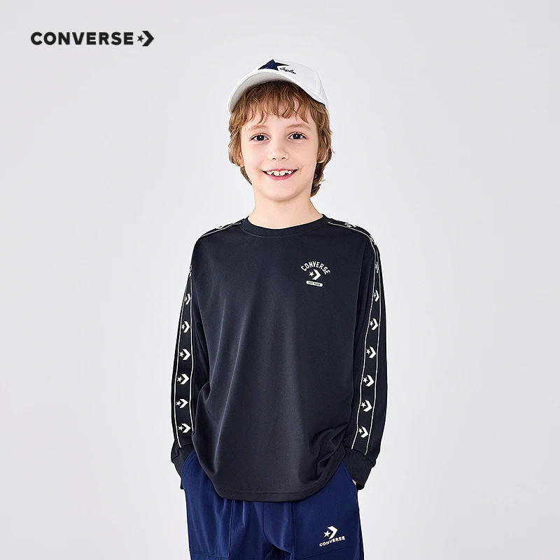 Converse匡威时尚休闲舒适百搭儿童T恤CNVN-LS-J057