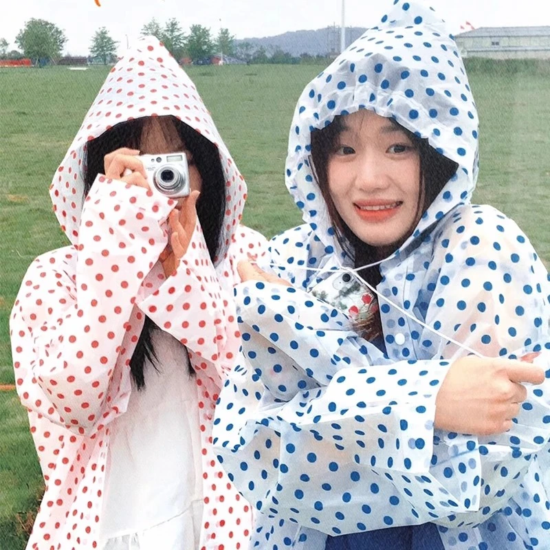 演唱会音乐节波点雨衣出片好物好用又好看成人旅游外穿男女加厚雨