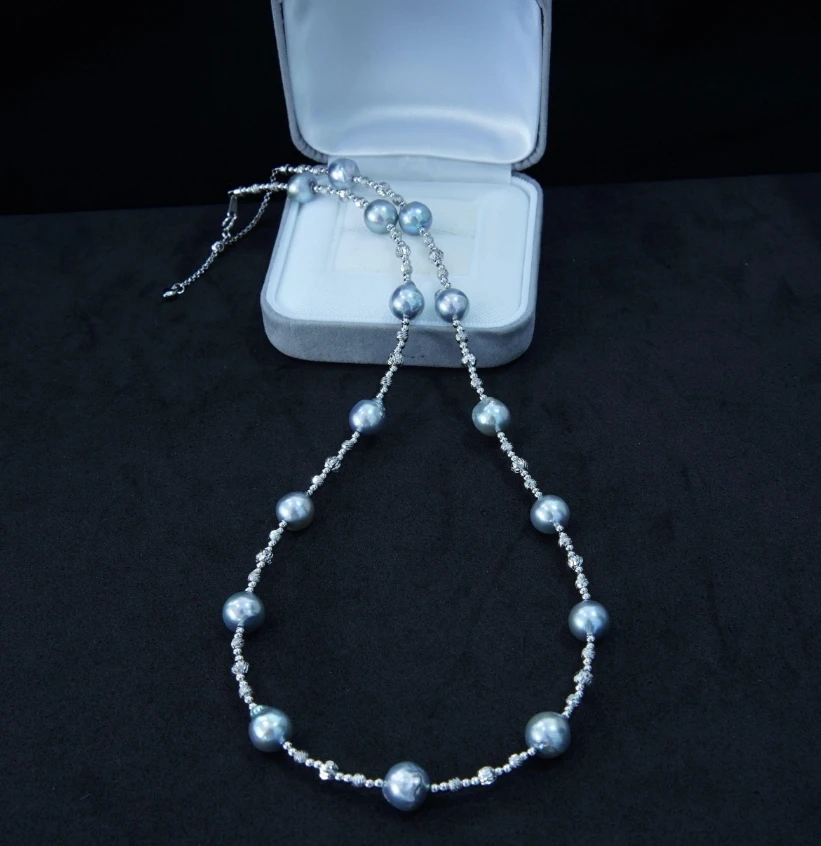 【种草丛专属】泽云-S925海水珍珠真多麻满天星项链