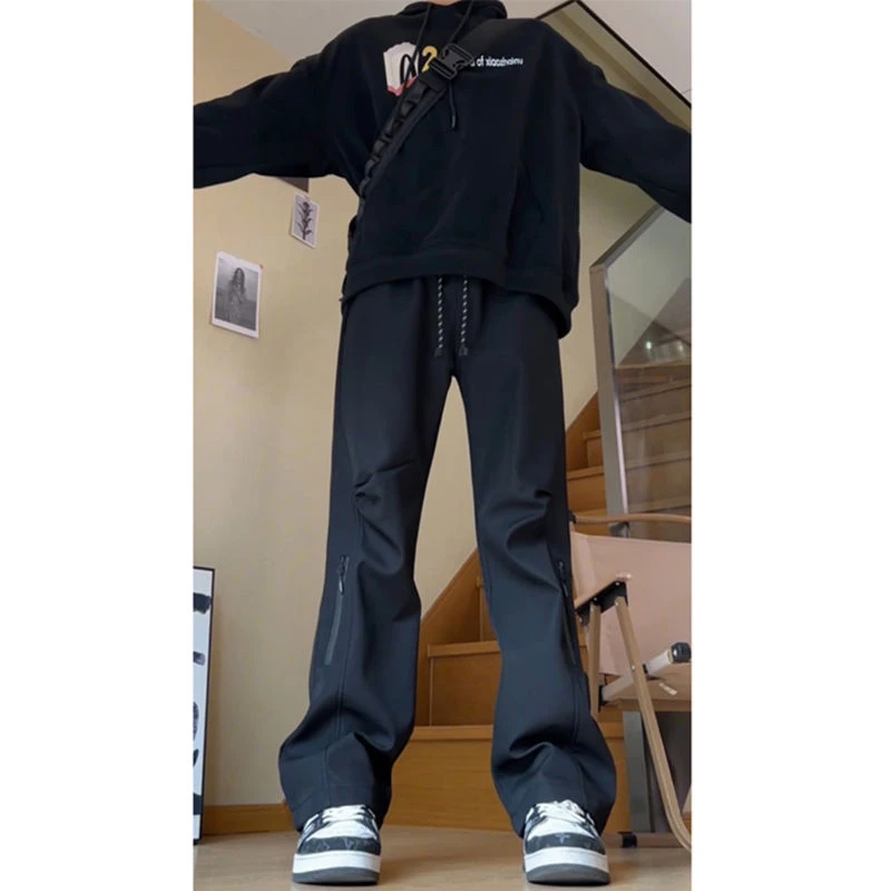 防风防水冲锋裤2025春秋款美式帅气工装裤户外登山百搭休闲裤子男