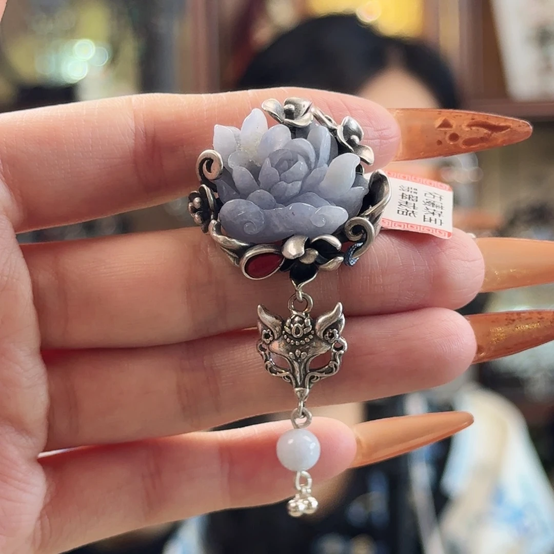 翡翠银S925镶嵌戒指