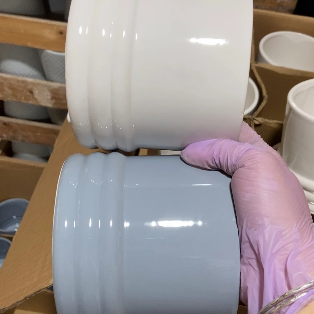 红陶高温陶瓷花盆