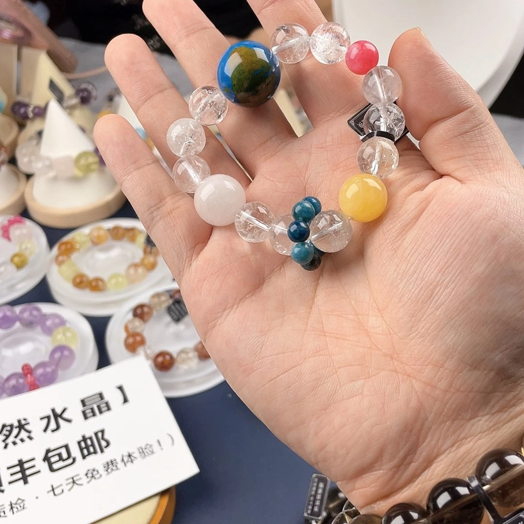 银S925镀金镶嵌手链水晶