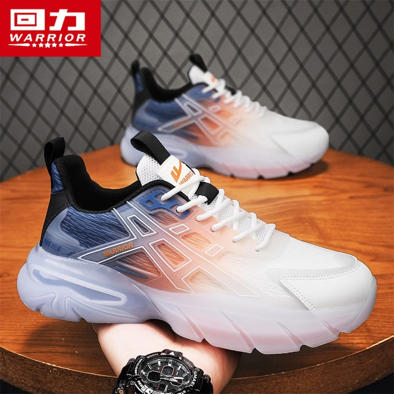 回力男鞋春季2025新款百搭厚底老爹鞋男防滑初中生超轻减震跑步鞋