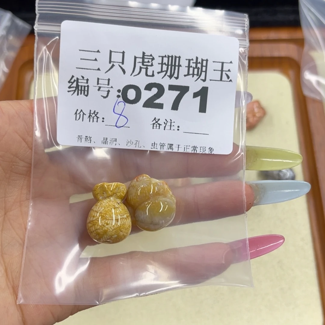 无***花硅化珊瑚（珊瑚玉）h未镶嵌