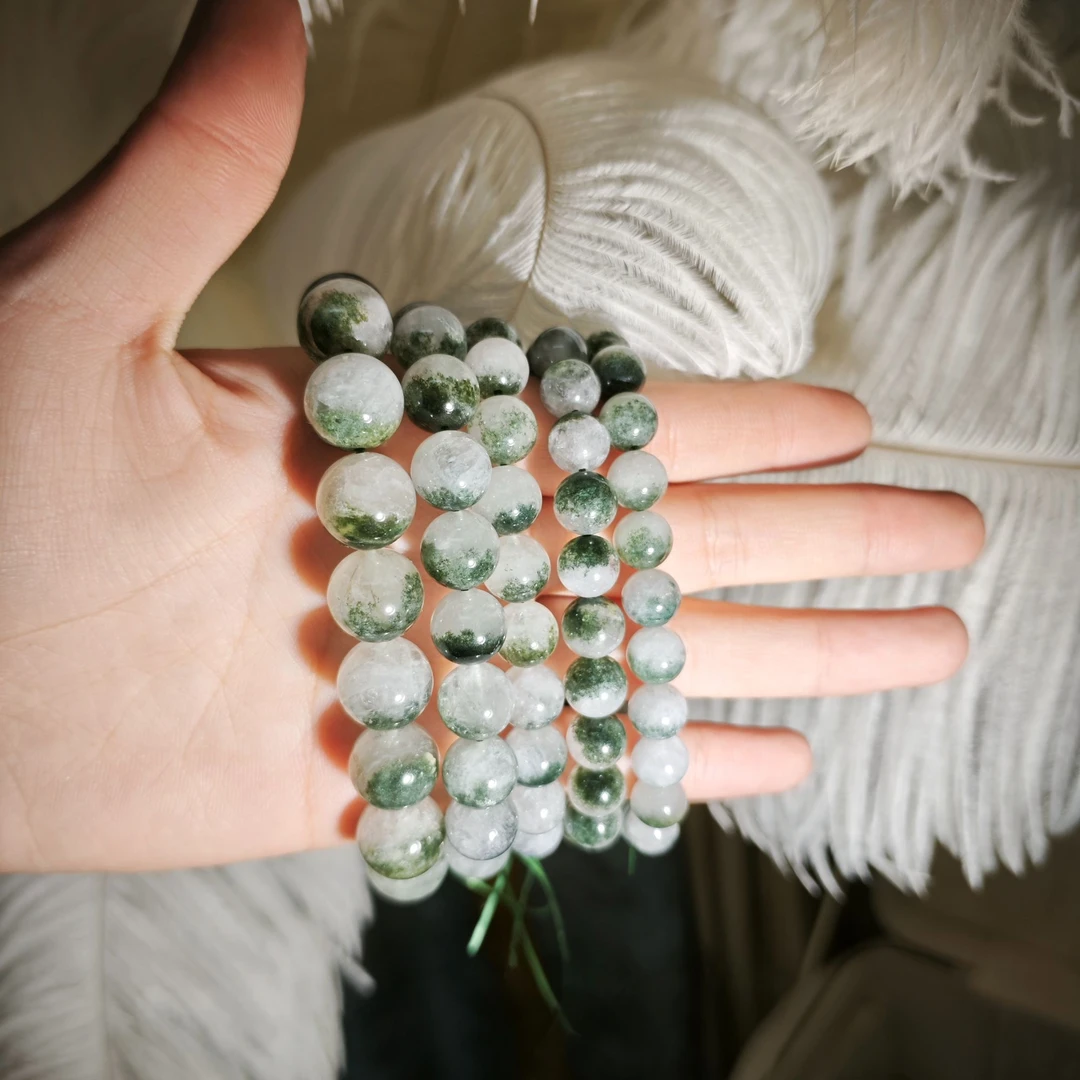 【遇见轻奢珠宝】-0132-天然水晶幽灵单圈手链多样性发1