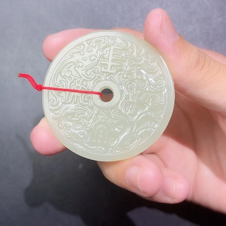 未镶嵌和田玉挂件白**赞