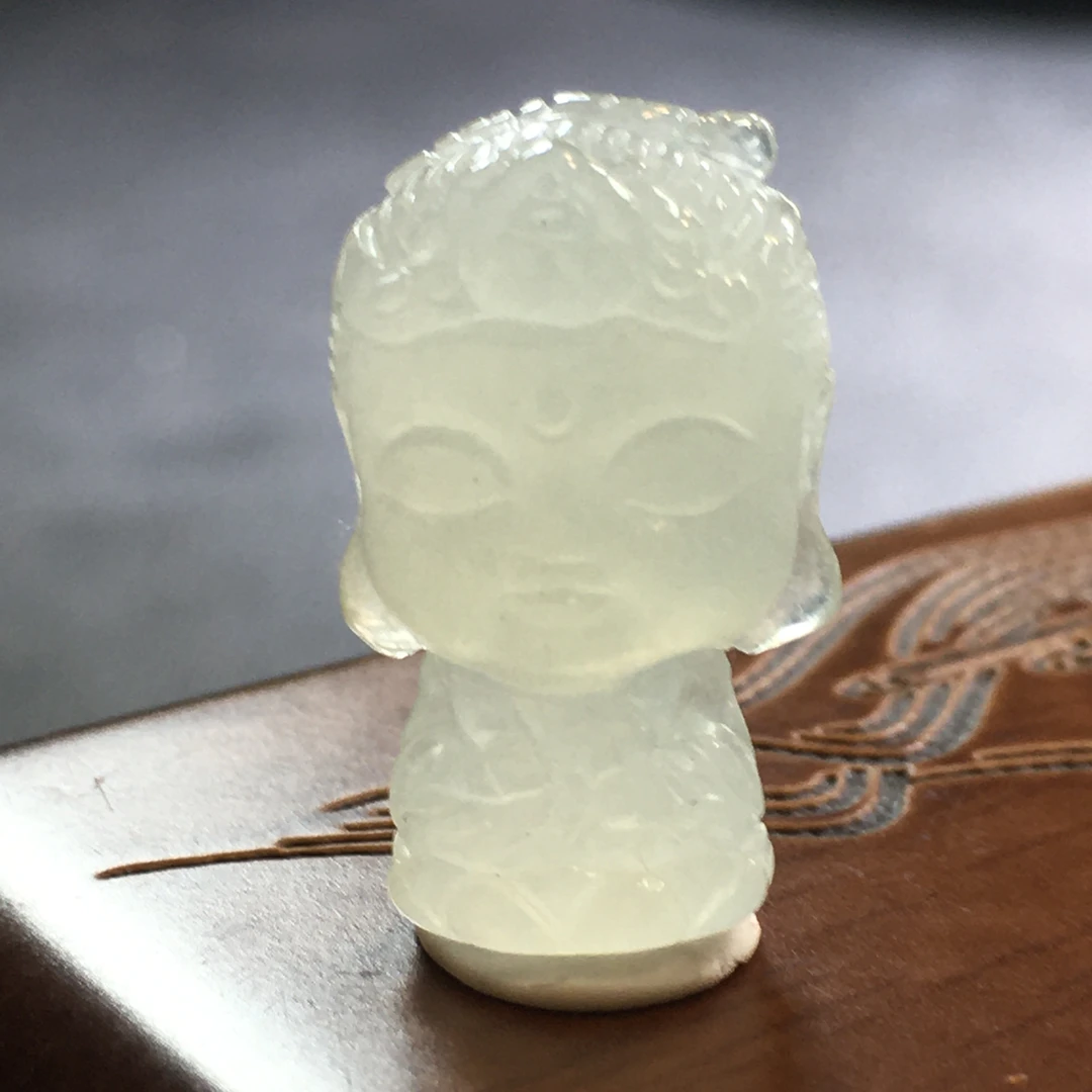 RX14天然缅甸A货翡翠冰胶宝宝佛/050685/北京中保拍卖