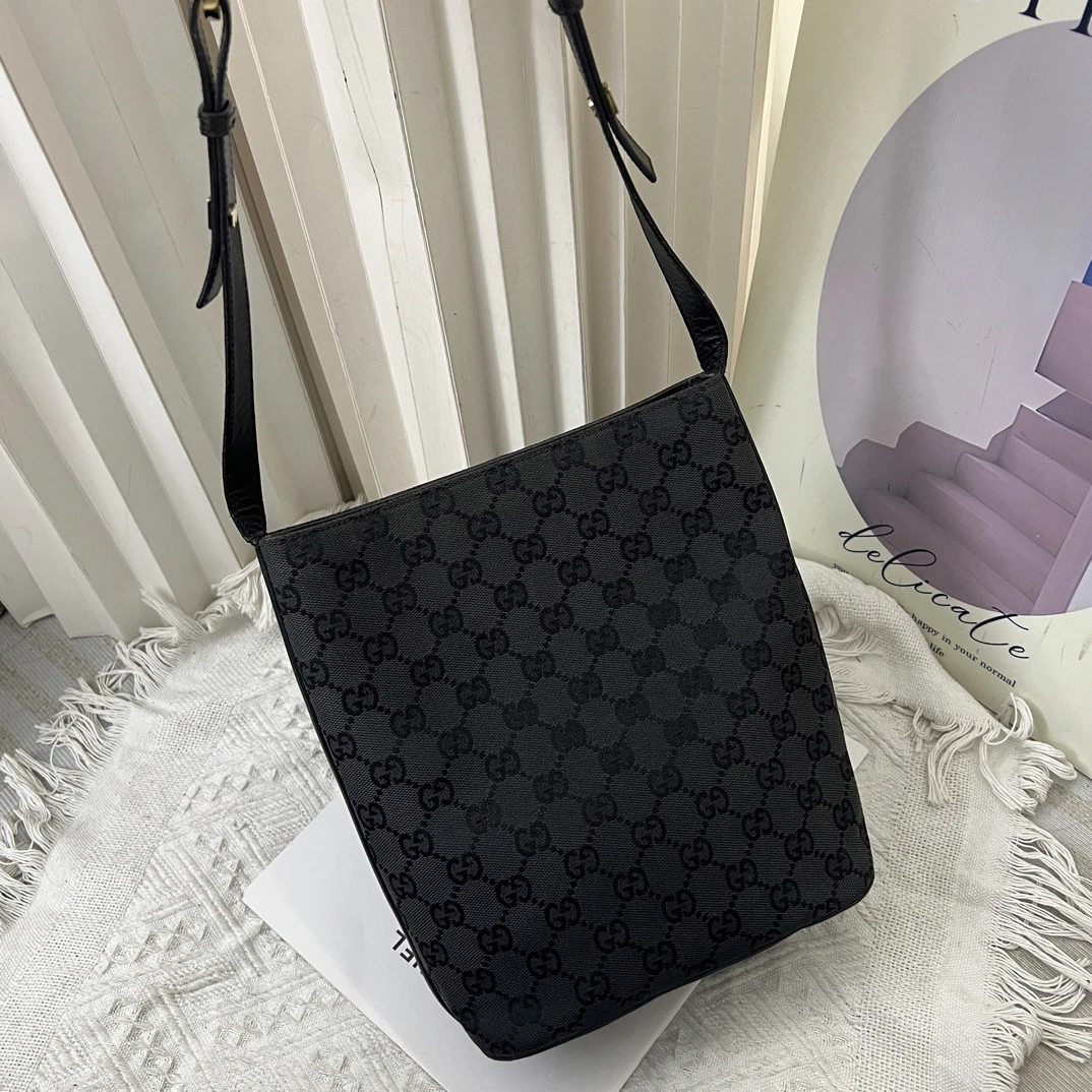 99新 GUCCI/古驰 经典老花小水桶包