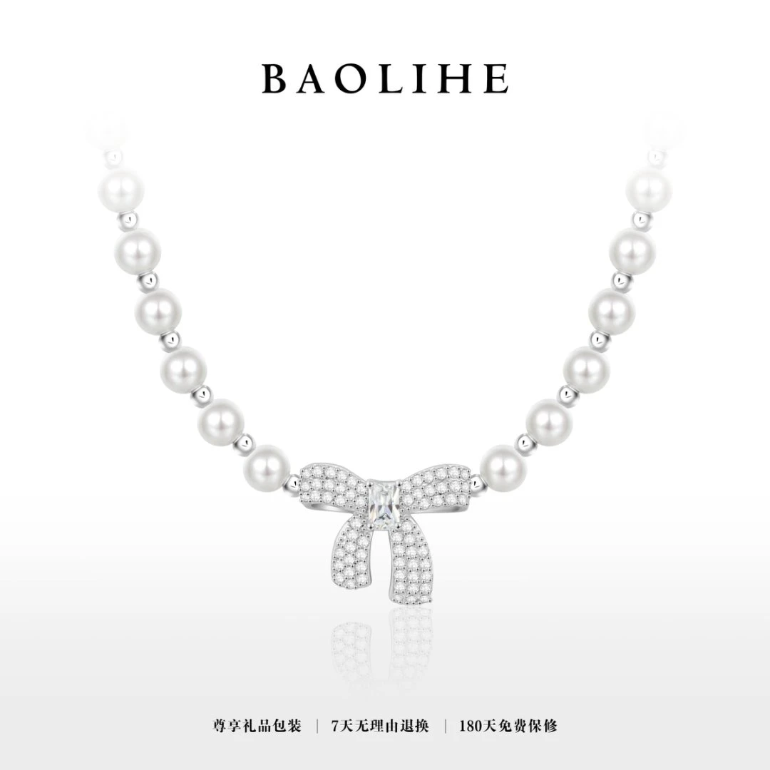 铜合金项链  镀K金  蝴蝶结日记  甜心韩系项链X8124