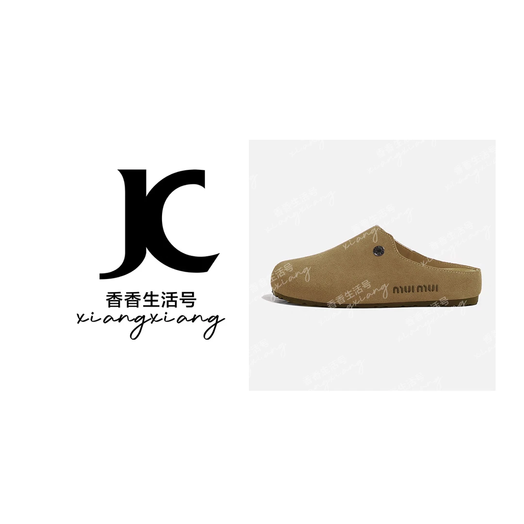 【香香严选】 复古软底包头半拖平底一脚蹬勃肯鞋2503-1 跟高3cm