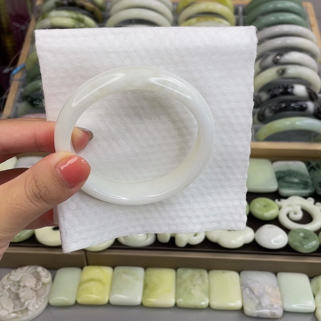 平***乐合金手镯蓝田玉（蛇纹石化大理石玉）证书费用不退