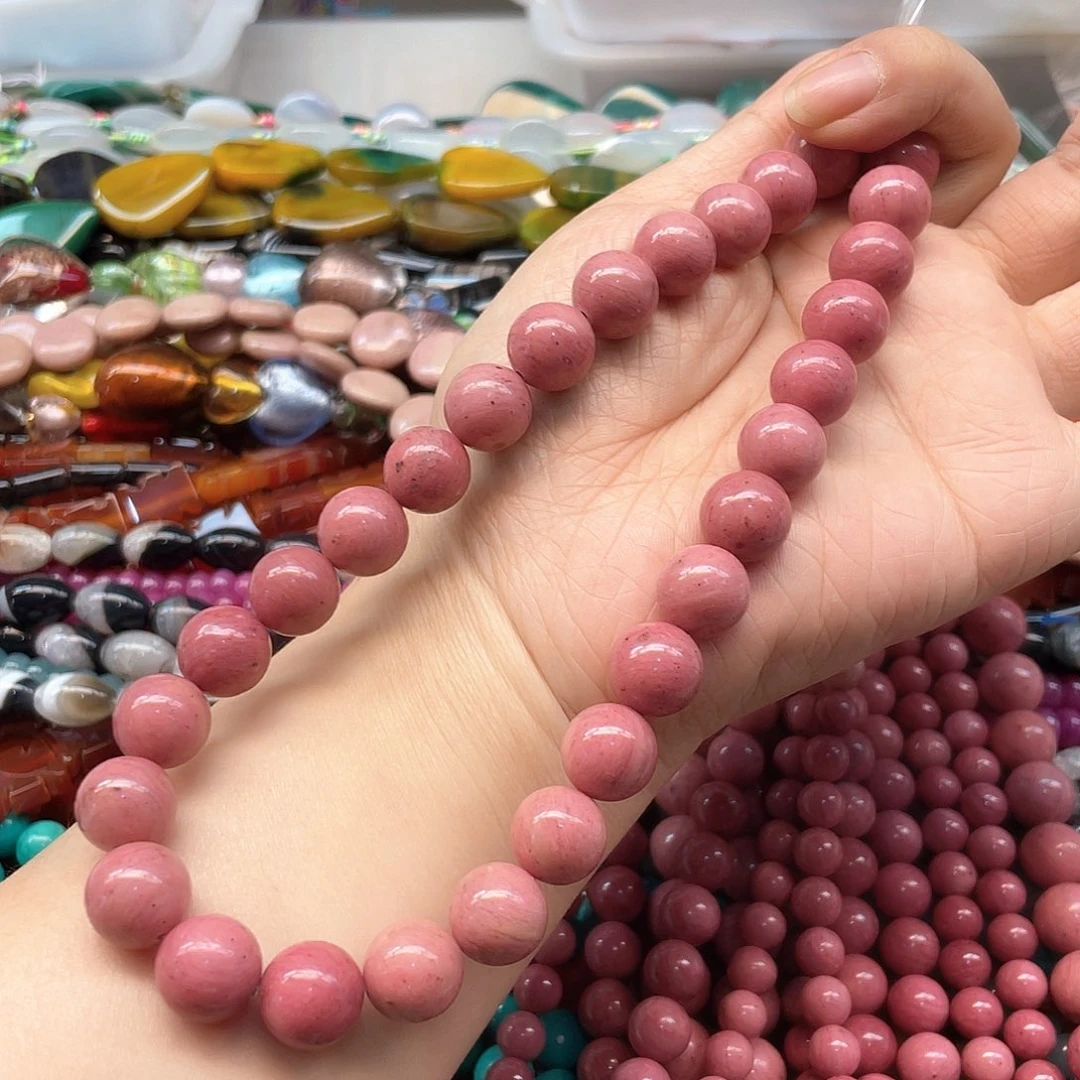 玛瑙/玉髓合金手串粉蔷薇卡12