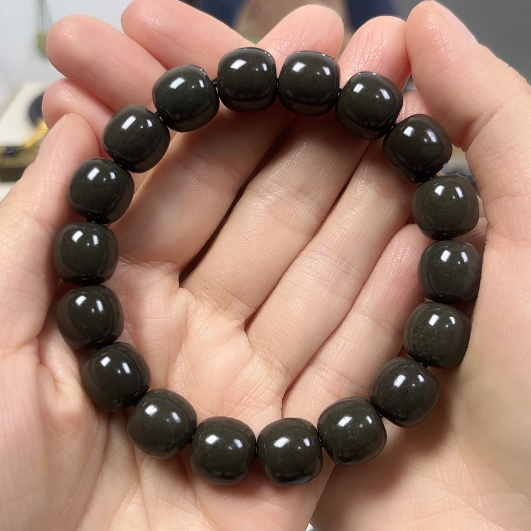 用***5和田玉未镶嵌手串卡12