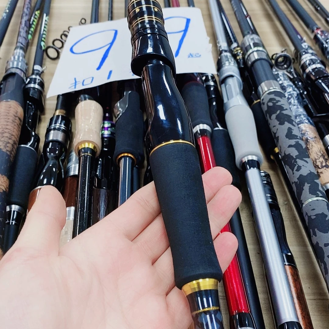 黑金色直柄路亚竿2.1米