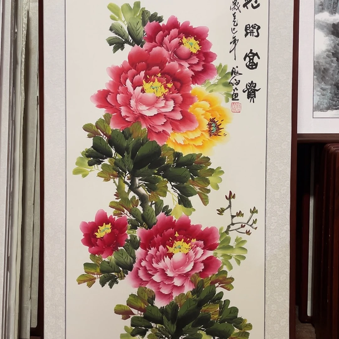 国画带框尺寸63*123厘米
