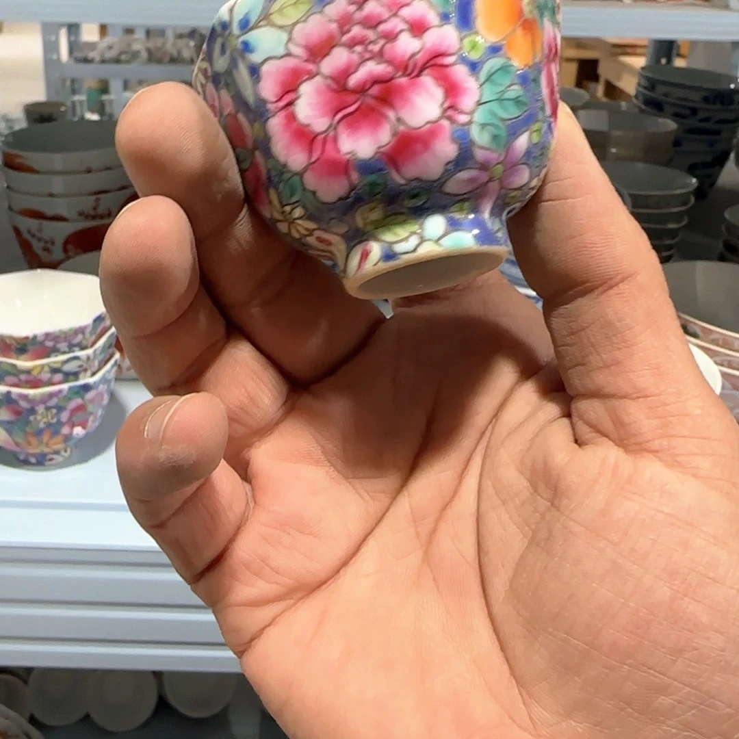 瓷片摆件手绘瓷器全部处理