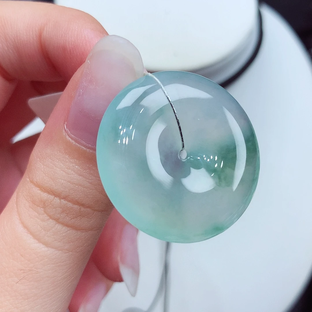 翡翠未镶嵌颈饰翡翠92，28.1/5.7