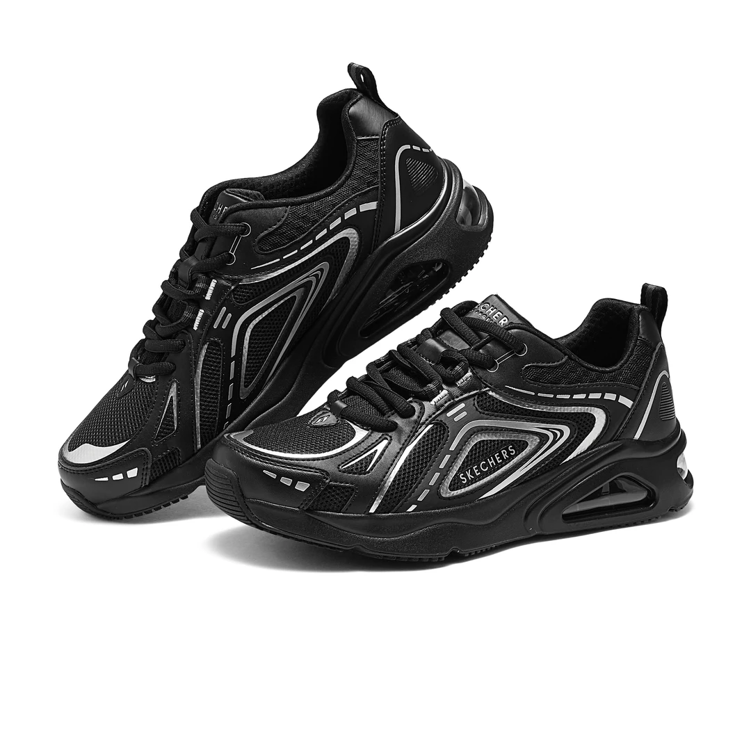 Skechers斯凯奇复古潮流跑步鞋男2025年新款轻质高回弹休闲运动鞋