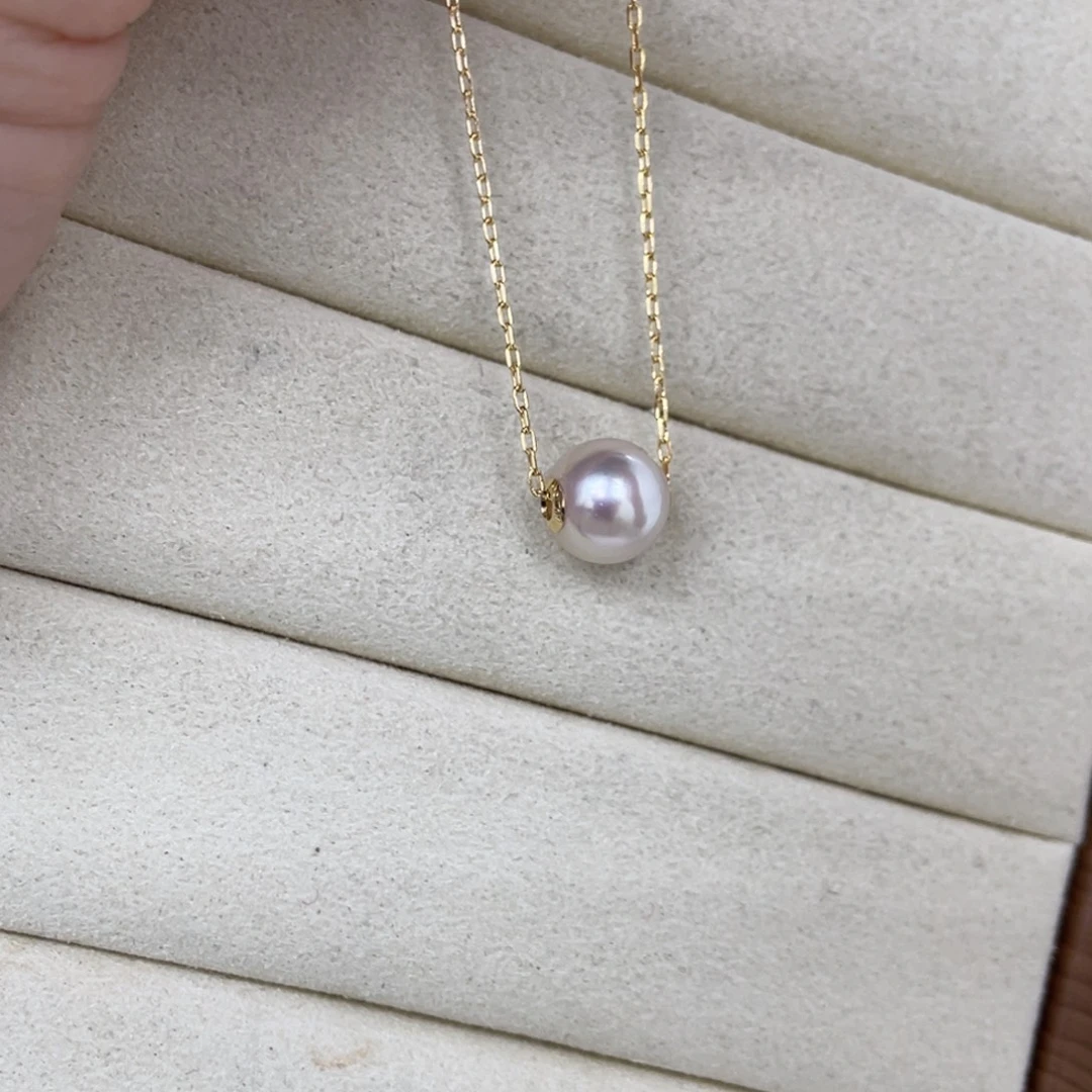 海水珍珠吊坠(赠链)18K金镶嵌
