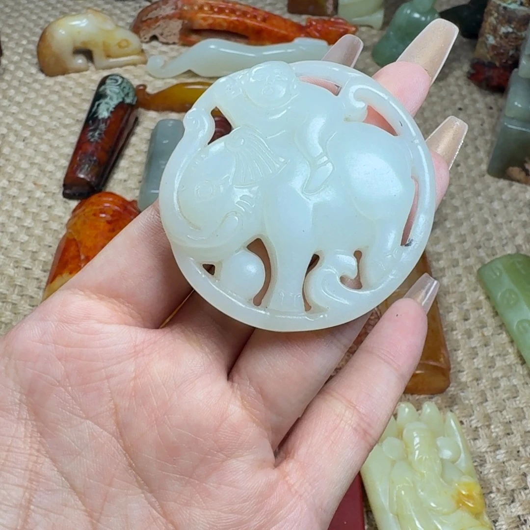 吊坠白玉菩提挂件