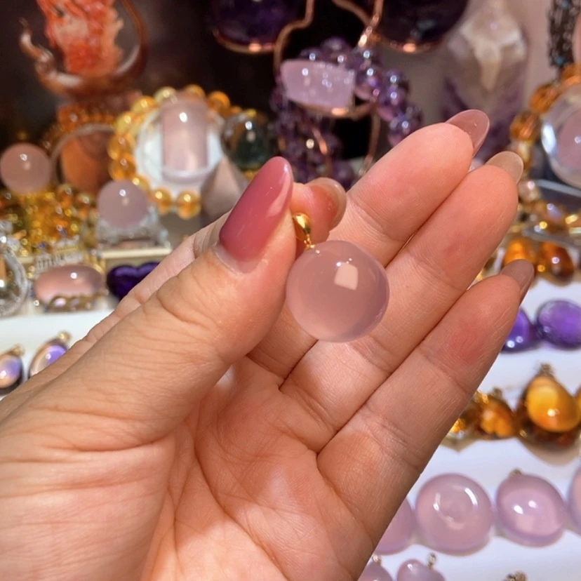 【闪购商品】18K金镶嵌颈饰水晶天然水晶吊坠