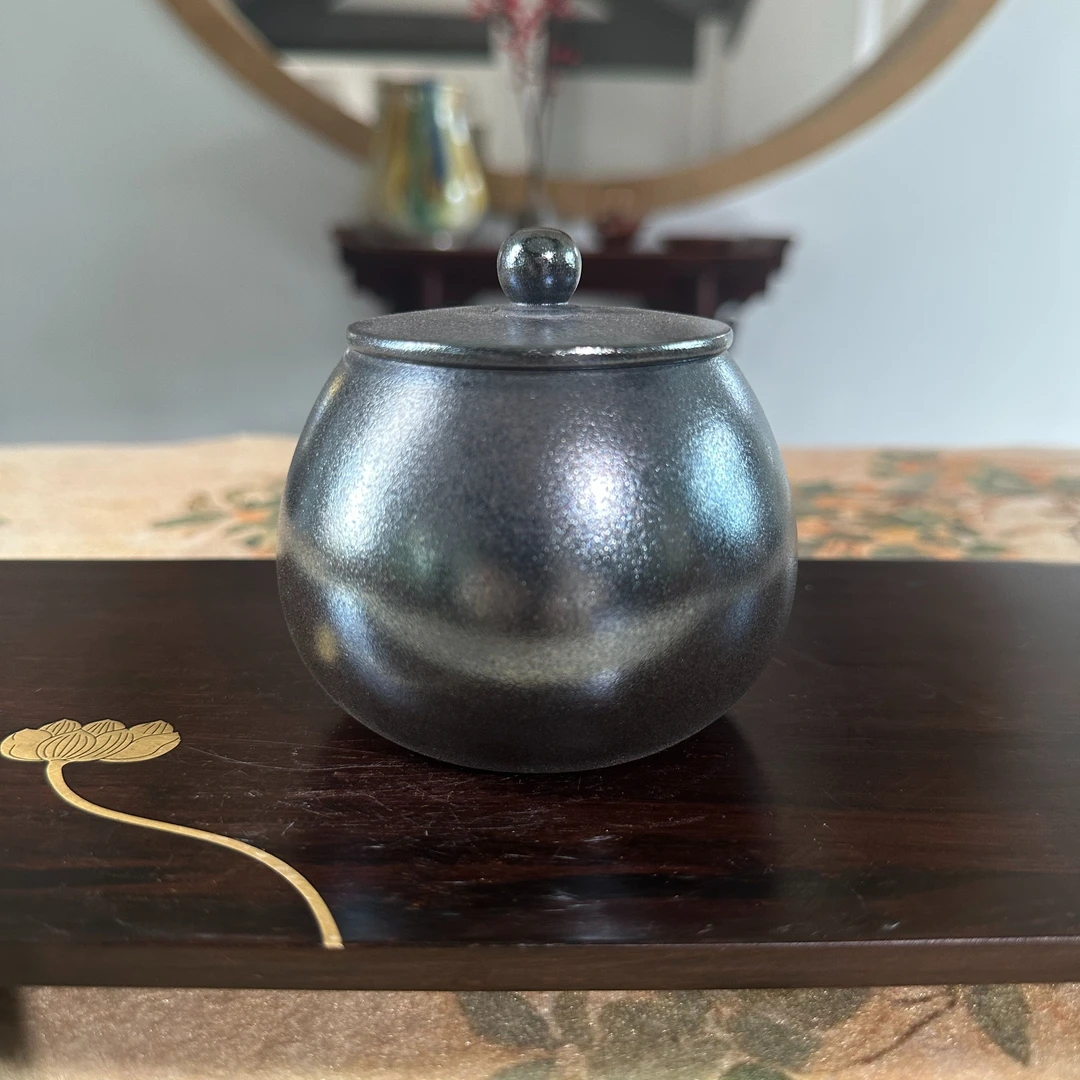 JSZT五素堂紫泥柴烧斗茶罐
