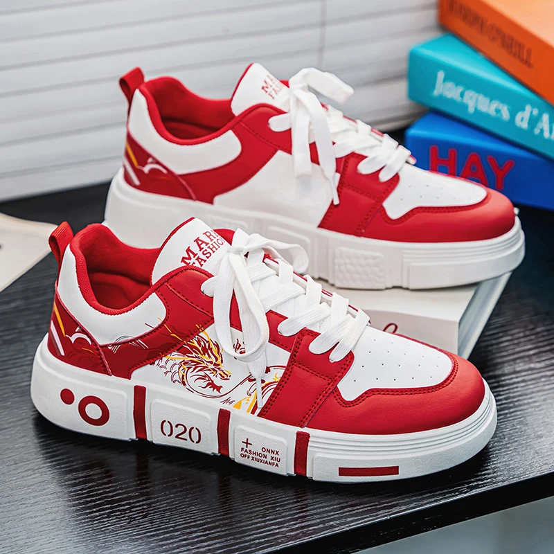 儿童低帮运动鞋2025春季新款男童板鞋时尚百搭中大童休闲潮鞋学生